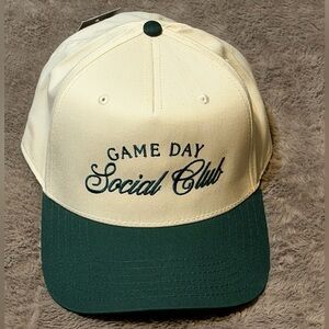 NWT - Katydid Game Day Social Club Two-Toned (Tan & Green) Vintage SnapBack Hat